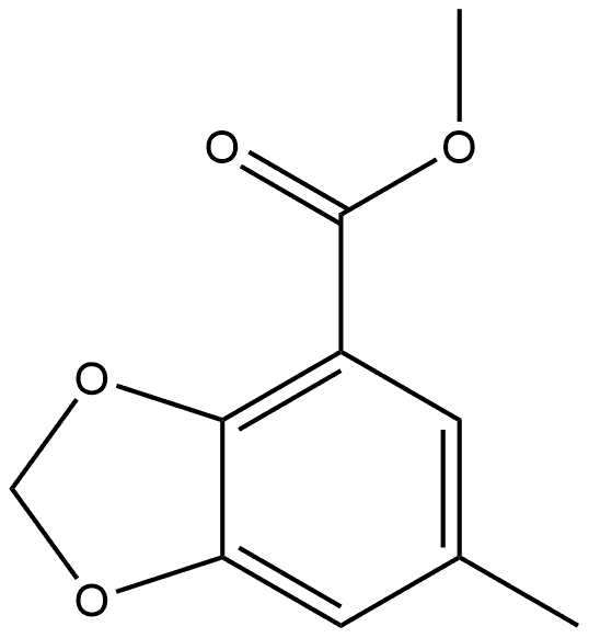 Methyl 6-methyl-1,3-benzodioxole-4-carboxylate Structure