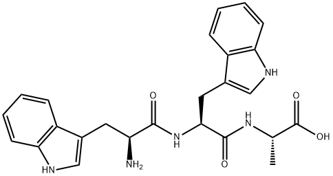 L-Alanine, L-tryptophyl-L-tryptophyl- Structure