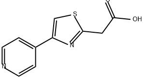 2-Thiazoleacetic acid, 4-(4-pyridinyl)- Structure