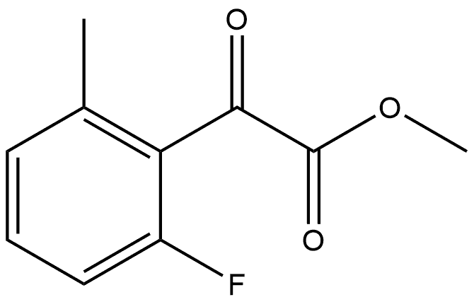 Methyl 2-fluoro-6-methyl-α-oxobenzeneacetate Structure