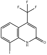 2(1H)-Quinolinone, 8-iodo-4-(trifluoromethyl)- Structure