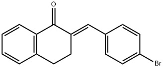 1(2H)-Naphthalenone, 2-[(4-bromophenyl)methylene]-3,4-dihydro-, (2E)- Structure