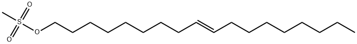 9-Octadecen-1-ol, 1-methanesulfonate, (9E)- Structure