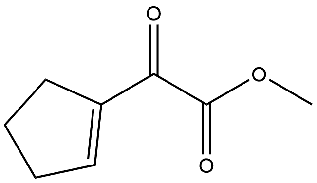 1-Cyclopentene-1-acetic acid, α-oxo-, methyl ester 구조식 이미지