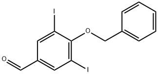 4-(benzyloxy)-3,5-diiodobenzaldehyde Structure