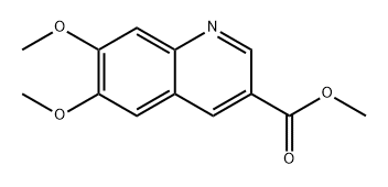 3-Quinolinecarboxylic acid, 6,7-dimethoxy-, methyl ester Structure