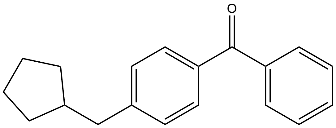 4-(Cyclopentylmethyl)phenyl]phenylmethanone Structure