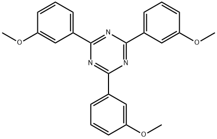 1,3,5-Triazine, 2,4,6-tris(3-methoxyphenyl)- Structure