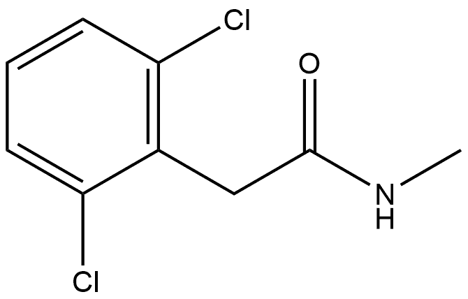 2,6-Dichloro-N-methylbenzeneacetamide Structure