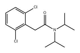 Benzeneacetamide, 2,6-dichloro-N,N-bis(1-methylethyl)- Structure
