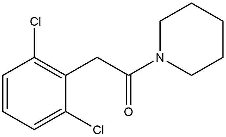 2-(2,6-Dichlorophenyl)-1-(1-piperidinyl)ethanone Structure