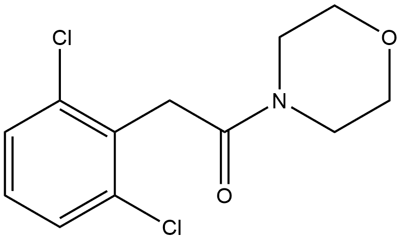 Ethanone, 2-(2,6-dichlorophenyl)-1-(4-morpholinyl)- Structure