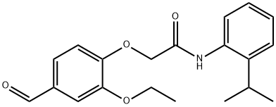 2-(2-Ethoxy-4-formylphenoxy)-N-[2-(propan-2-yl)phenyl]acetamide Structure