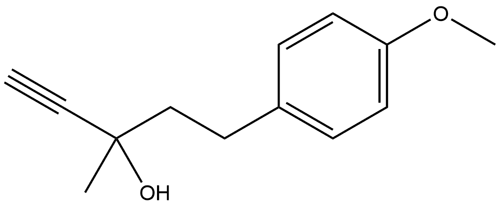 5-(4-methoxyphenyl)-3-methylpent-1-yn-3-ol Structure