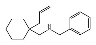 Benzenemethanamine, N-[[1-(2-propen-1-yl)cyclohexyl]methyl]- 구조식 이미지