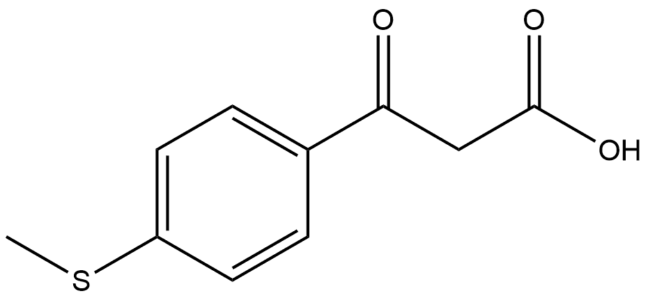 4-(Methylthio)-β-oxobenzenepropanoic acid Structure