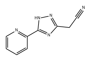 1H-1,2,4-Triazole-3-acetonitrile, 5-(2-pyridinyl)- Structure