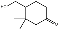 Cyclohexanone, 4-(hydroxymethyl)-3,3-dimethyl- Structure