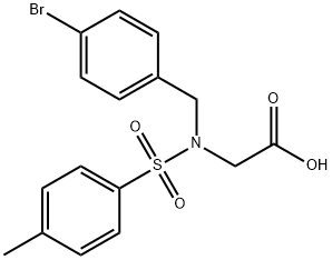Glycine, N-[(4-bromophenyl)methyl]-N-[(4-methylphenyl)sulfonyl]- Structure