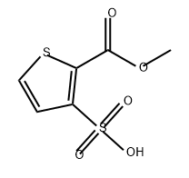 2-Thiophenecarboxylic acid, 3-sulfo-, 2-methyl ester Structure