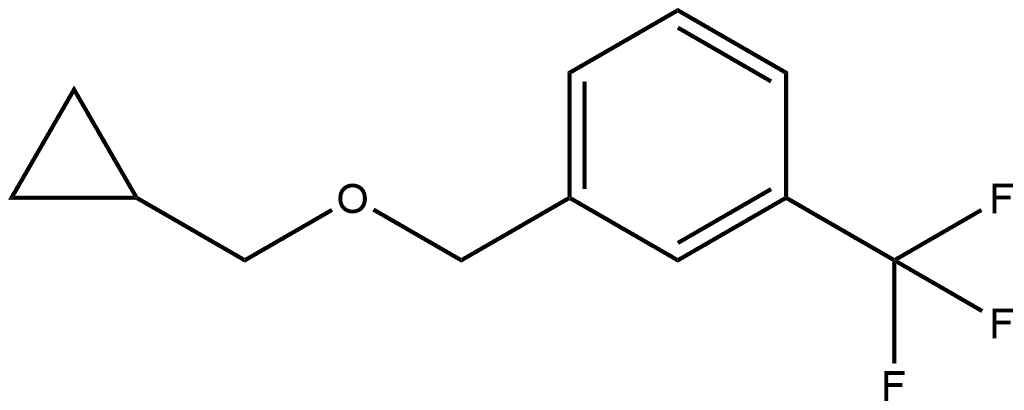 1-(Cyclopropylmethoxymethyl)-3-(trifluoromethyl)benzene Structure