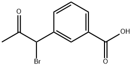 Benzoic acid, 3-(1-bromo-2-oxopropyl)- Structure