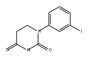 2,4(1H,3H)-Pyrimidinedione, dihydro-1-(3-iodophenyl)- 구조식 이미지