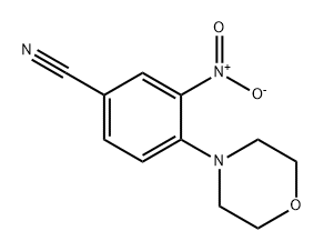 Benzonitrile, 4-(4-morpholinyl)-3-nitro- Structure
