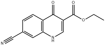 3-Quinolinecarboxylic acid, 7-cyano-1,4-dihydro-4-oxo-, ethyl ester Structure