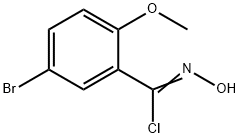 Benzenecarboximidoyl chloride, 5-bromo-N-hydroxy-2-methoxy- 구조식 이미지