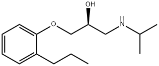 2-Propanol, 1-[(1-methylethyl)amino]-3-(2-propylphenoxy)-, (2S)- Structure