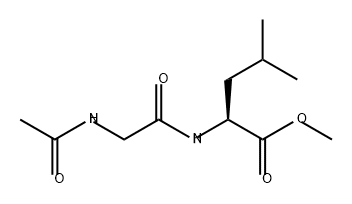 L-Leucine, N-(N-acetylglycyl)-, methyl ester (9CI) 구조식 이미지