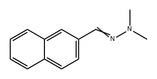 2-Naphthalenecarboxaldehyde, 2,2-dimethylhydrazone 구조식 이미지