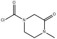 4-methyl-3-oxopiperazine-1-carbonyl chloride Structure