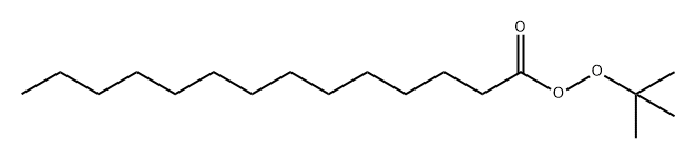 Tetradecaneperoxoic acid 1,1-dimethylethyl ester Structure