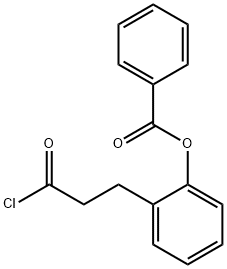 Benzenepropanoyl chloride, 2-(benzoyloxy)- Structure