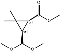 methyl trans-(±)-3-(dimethoxymethyl)-2,2-dimethylcyclopropanecarboxylate Structure