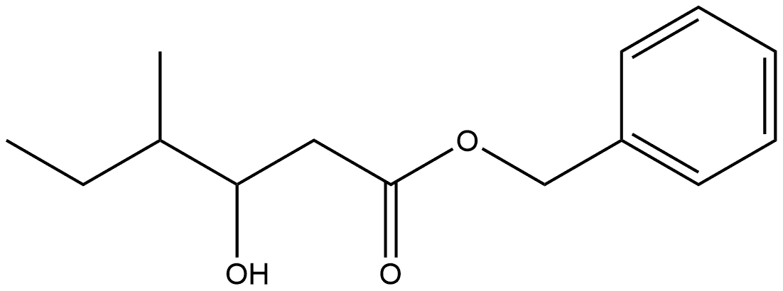 Phenylmethyl 3-hydroxy-4-methylhexanoate Structure