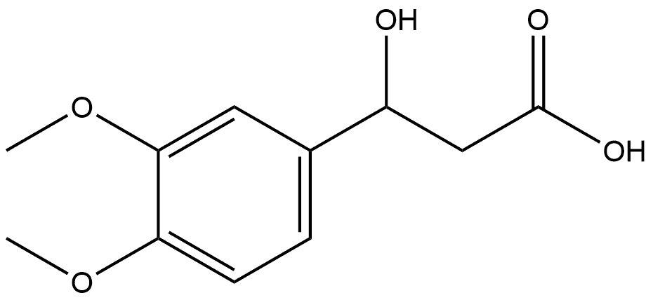 3-(3,4-dimethoxyphenyl)-3-hydroxypropanoic acid Structure