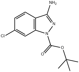 tert-Butyl 3-amino-6-chloro-1H-indazole-1-carboxylate Structure