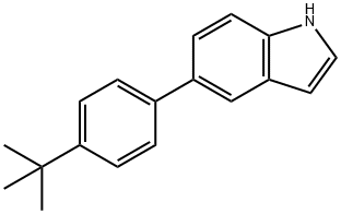 1H-Indole, 5-[4-(1,1-dimethylethyl)phenyl]- Structure