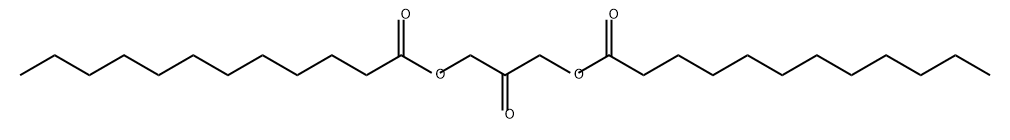 Dodecanoic acid, 1,1'-(2-oxo-1,3-propanediyl) ester Structure