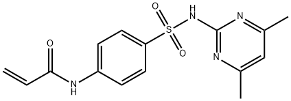 2-Propenamide, N-[4-[[(4,6-dimethyl-2-pyrimidinyl)amino]sulfonyl]phenyl]- Structure