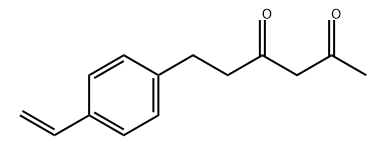 2,4-Hexanedione, 6-(4-ethenylphenyl)- Structure