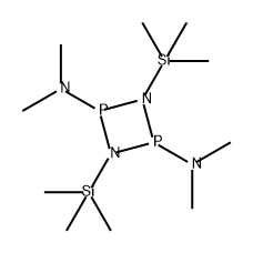 1,3,2,4-Diazadiphosphetidine-2,4-diamine, N,N,N',N'-tetramethyl-1,3-bis(trimethylsilyl)- (9CI) Structure