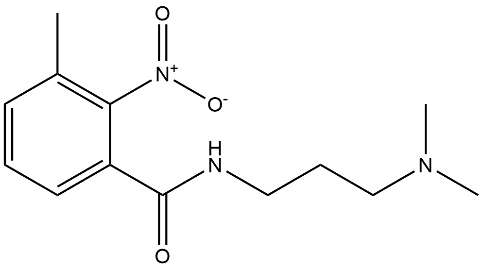 N-(3-(dimethylamino)propyl)-3-methyl-2-nitrobenzamide Structure