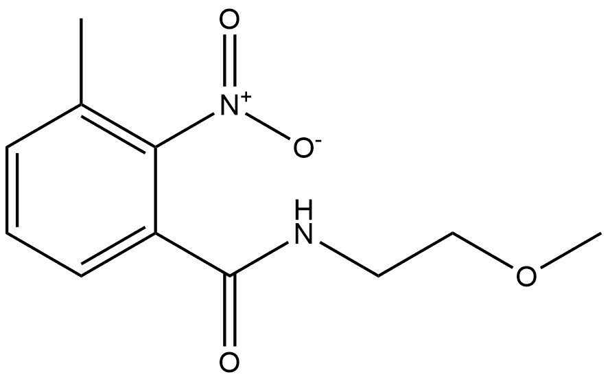 N-(2-methoxyethyl)-3-methyl-2-nitrobenzamide Structure