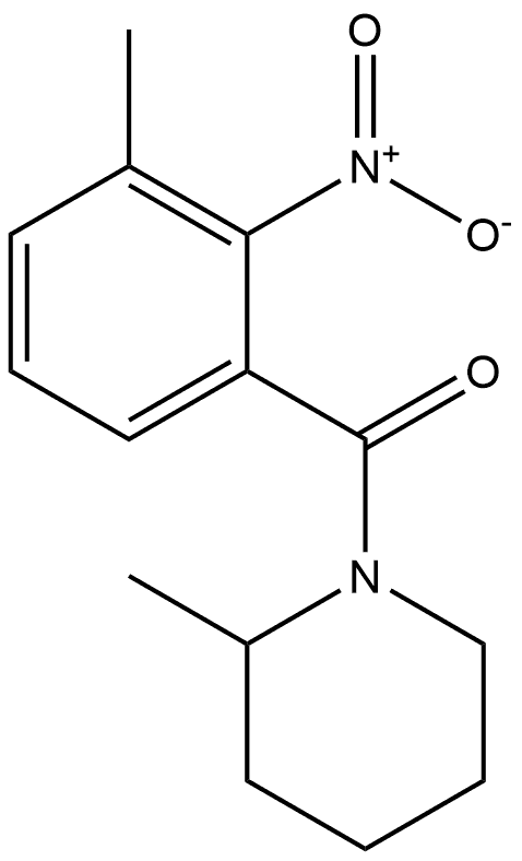 (3-methyl-2-nitrophenyl)(2-methylpiperidin-1-yl)methanone Structure