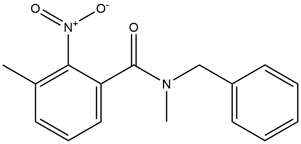 N-benzyl-N,3-dimethyl-2-nitrobenzamide Structure