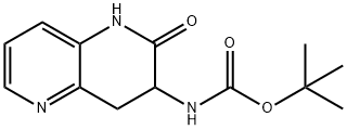 Carbamic acid, (1,2,3,4-tetrahydro-2-oxo-1,5-naphthyridin-3-yl)-, 1,1-dimethylethyl ester (9CI) 구조식 이미지